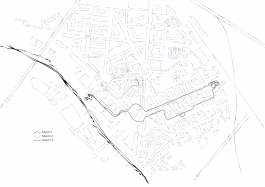 Ciudad en Cuerpo. Plano de los recorridos 